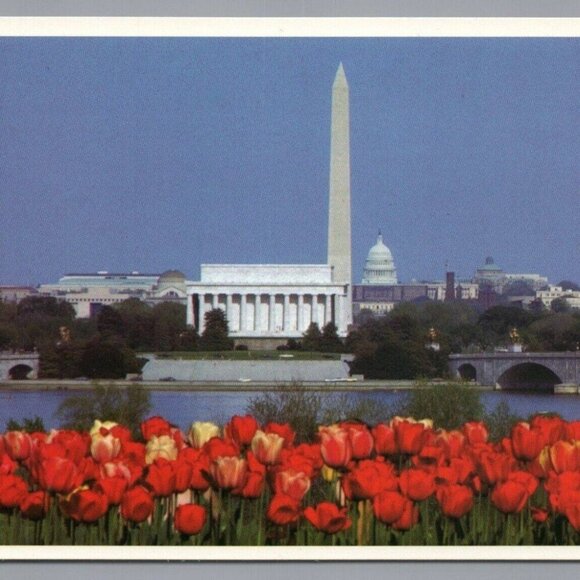 Washington DC Washington Monument Lincoln Memorial Capitol Postcard Unposted PC - Picture 1 of 4